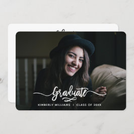 Convite Festa de formatura de Script Moderno Bruto