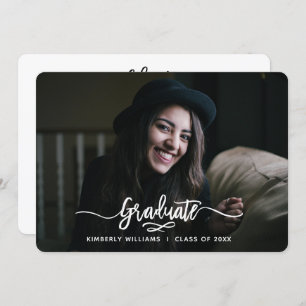 Convite Festa de formatura de Script Moderno Bruto