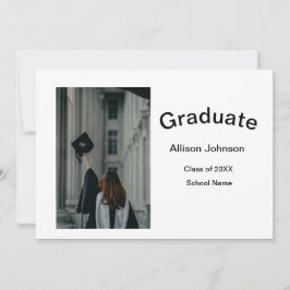 Convite festa de formatura elegante e elegante