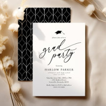 Festa de Formatura Elegante em Preto e Branco