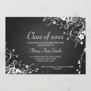 Convite Festa de formatura elegante, espirros pontilhados