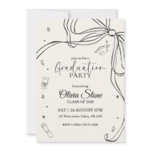 Festa de Formatura Estilo Doodle Desenhada à Mão p