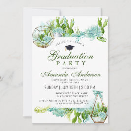 Convite Festa de formatura Eucalyptus Cactus