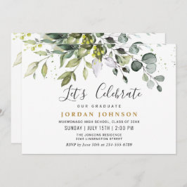 Convite Festa de formatura Eucalyptus Greenery