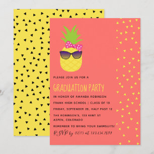 Convite Festa de formatura feminina exótica