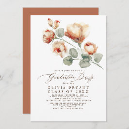 Convite Festa de formatura Floral de Boho Elegante