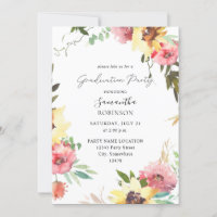 Festa de formatura Floral de Sunflower Summer