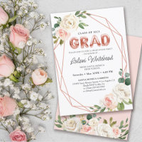 Festa de formatura Girly Blush Pink Floral