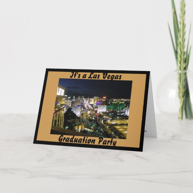 Convite Festa de formatura Las Vegas (Frente)