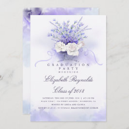 Convite Festa de formatura Lavanda roxa