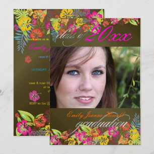 CONVITE FESTA DE FORMATURA LUAU/HIBISCUS/RAINBOW