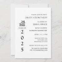 Festa de formatura mínima da arquitetura