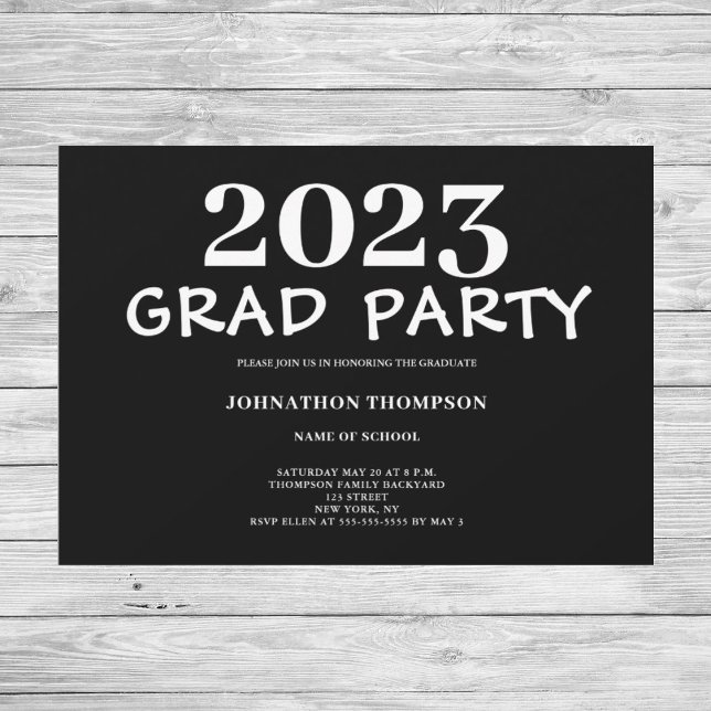 Convite Festa de formatura moderna (Criador carregado)