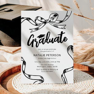 Convite Festa de Formatura Moderna com Arco de Cachorro-Qu