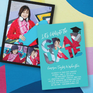 Convite Festa de formatura Moderna de Fotografia de Recort