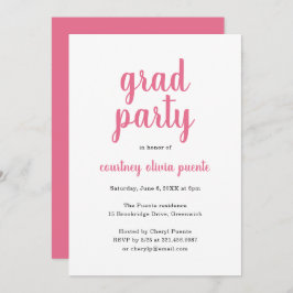 Convite Festa de formatura Moderna Simples