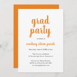 Convite Festa de formatura Moderna Simples