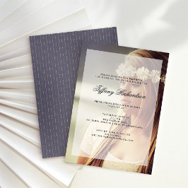 Convite Festa de formatura moderna | Sobrepor com Foto