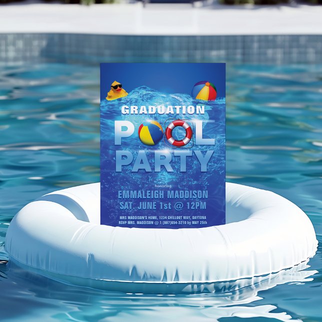 Convite Festa de Formatura na Piscina (Criador carregado)