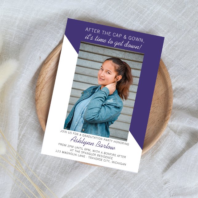Convite Festa de formatura Open House 2024 Foto Roxo (Criador carregado)