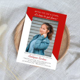 Convite Festa de formatura Open House 2024 Foto Vermelha