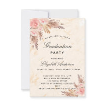 Festa de formatura pampas de capim rosa de ouro