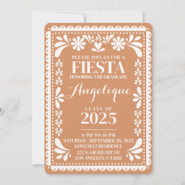 Convite Festa de formatura Papel Picado Mexicano Fiesta 20