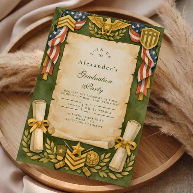 Convite Festa de Formatura Patriótica Militar (Criador carregado)