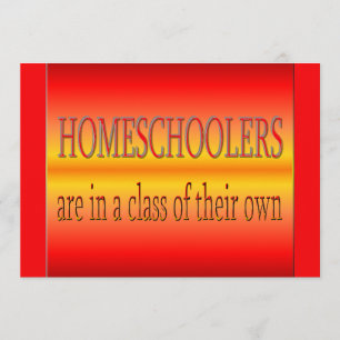 Convite Festa de formatura personalizada de Homeschoolers