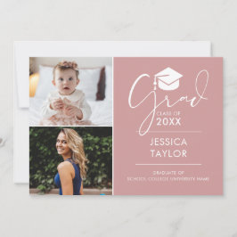 Convite Festa de Formatura Pink Then And Now 2 Foto