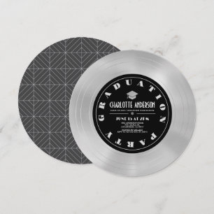 Convite Festa de formatura Platinum Disk/Vinyl Record