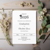 Festa de formatura preta branca turma de 2026