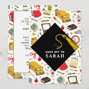 Convite Festa de formatura Principal da Educação de Profes