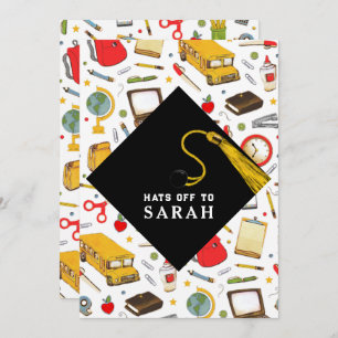 Convite Festa de formatura Principal da Educação de Profes