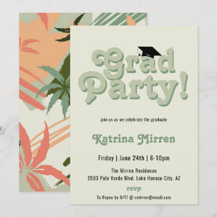 Convite Festa de formatura retrô Legal