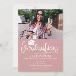 Convite Festa de Formatura Rosa Po dusty 2 Foto