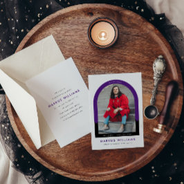 Convite Festa de formatura Simples do Arco Moderno de Foto