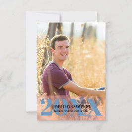 Convite Festa de formatura simples e minimalista