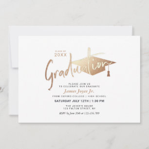 Convite Festa de formatura Simples Moderna