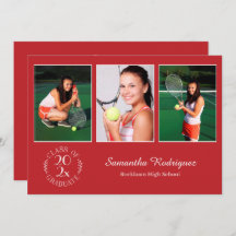 Festa de formatura Vermelho Emblem de Foto Persona