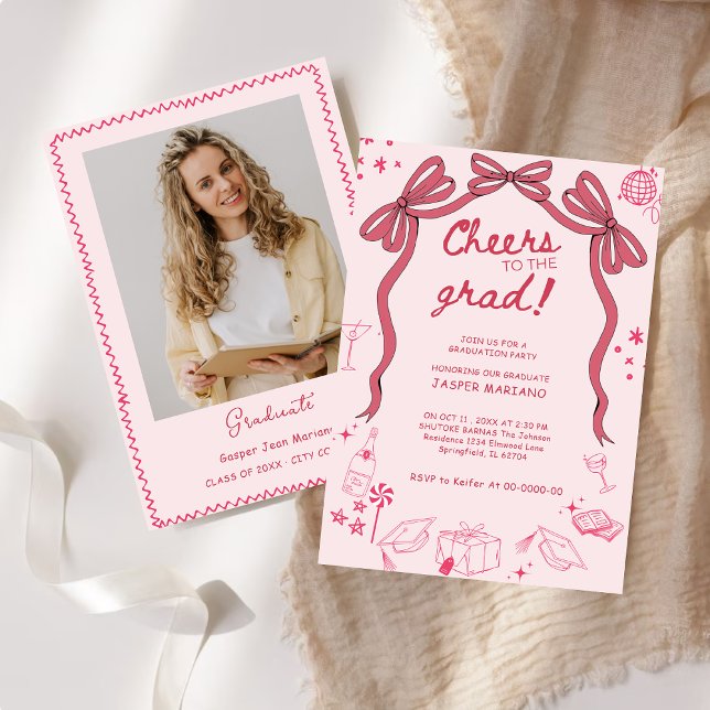 Convite Festa de formatura Whimsical com Portas Desenhadas (Criador carregado)