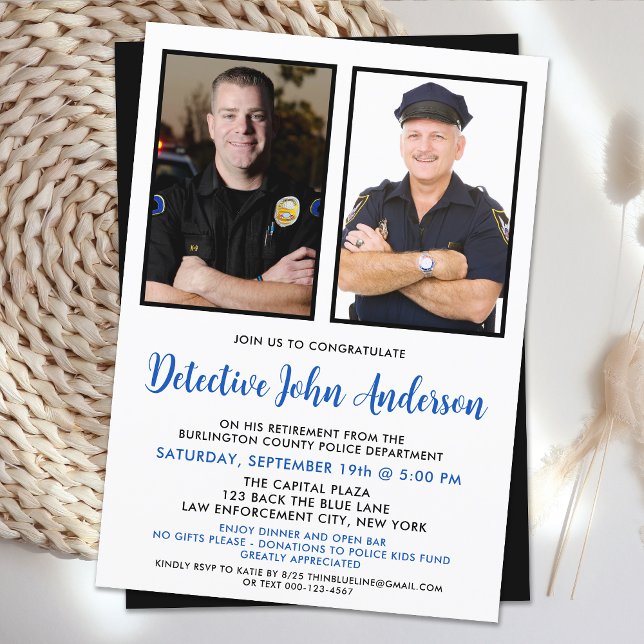 Convite Festa de Fotografia do 2º Aposentadoria de Polícia (Criador carregado)