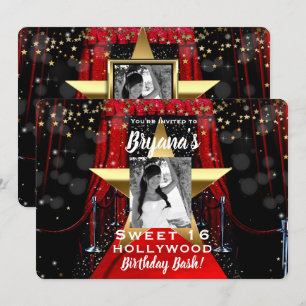 Convite Festa de Fotografias Douradas das Estrelas de Holl