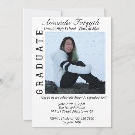 Convite Festa de Fotos de Formatura com Estilo
