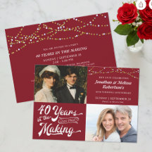 Festa de Fotos do 40º Aniversário de Ruby Then & N