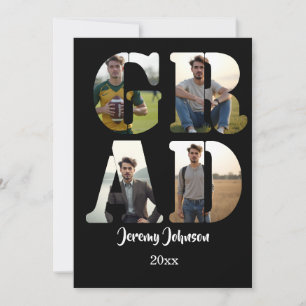 Convite Festa de Fotos GRAD Preto e Branco