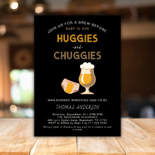 Convite Festa de fraldas do papai Huggies Chuggies Baby Sh
