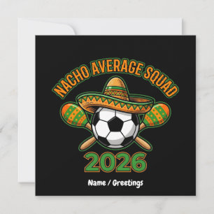 Convite Festa de Futebol da Turma do Nacho 2026 Sombrero