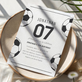 Convite Festa de Futebol de Aniversário de 7 anos do Menin