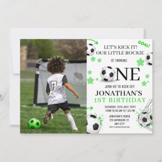 Convite Festa de futebol para 1º aniversário Esportes